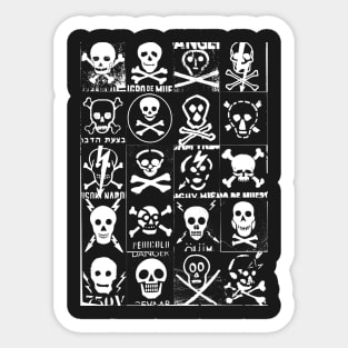 Skulls, Skulls and more Skulls Sticker
